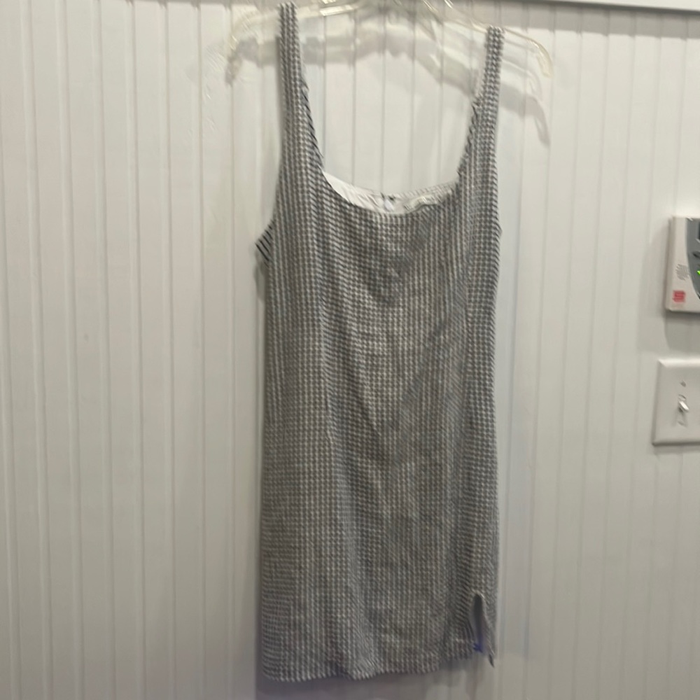 Cute checked mini dress